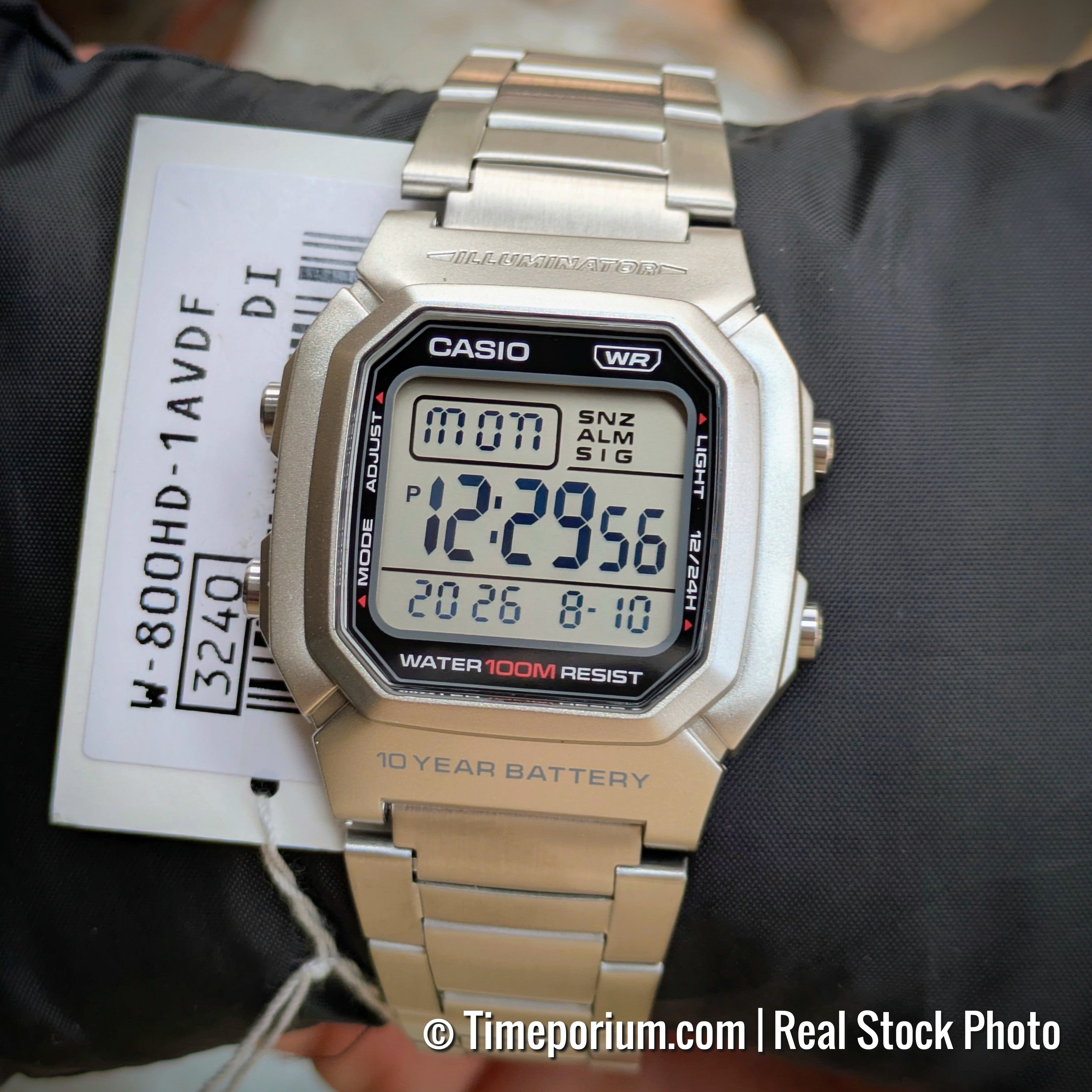 Casio W-800HD-1AV: The 10-Year Battery Legend with a Steel Chain Upgrade