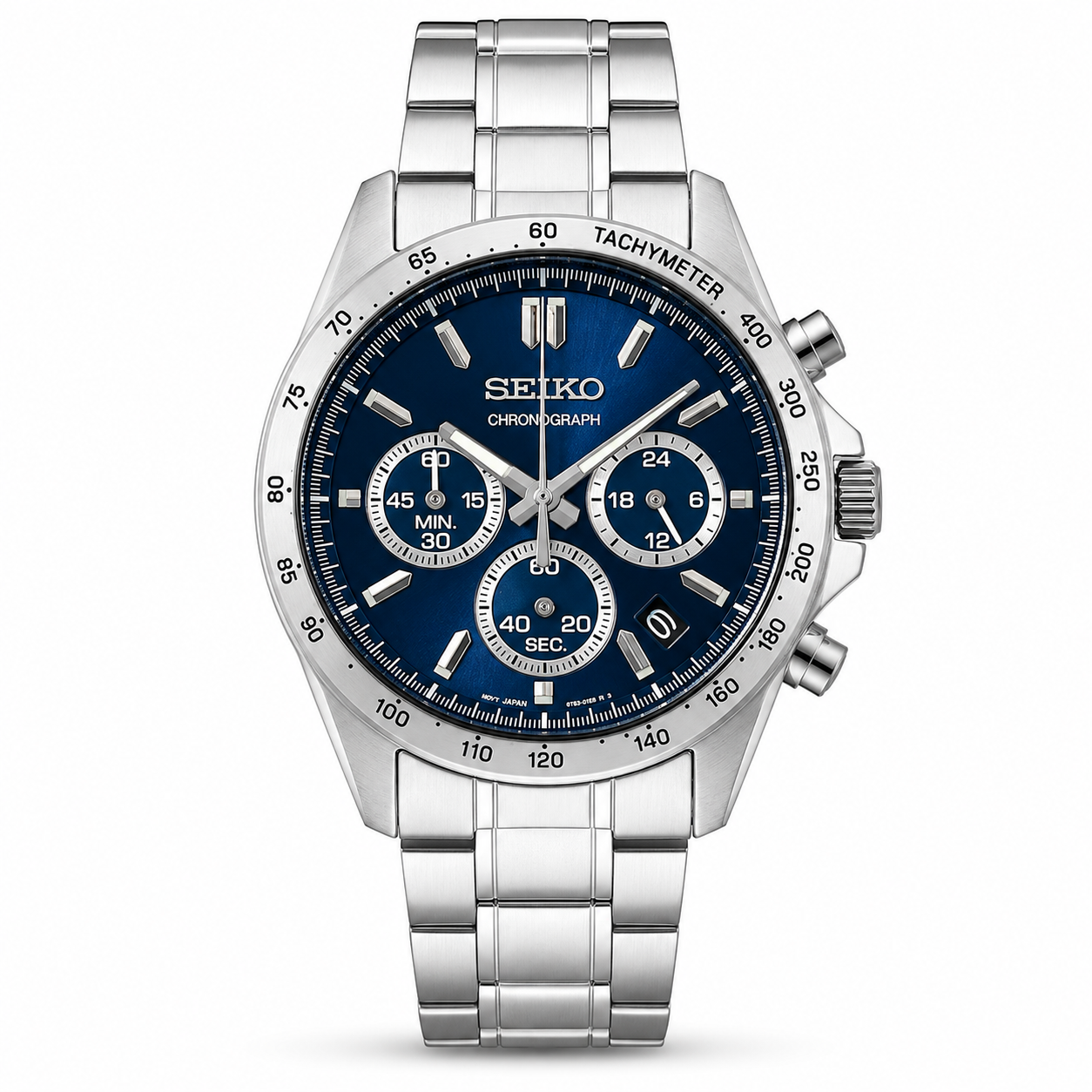 Seiko SBTR011 Spirit Men’s Chronograph - Blue Dial - Stainless Steel JDM Watch
