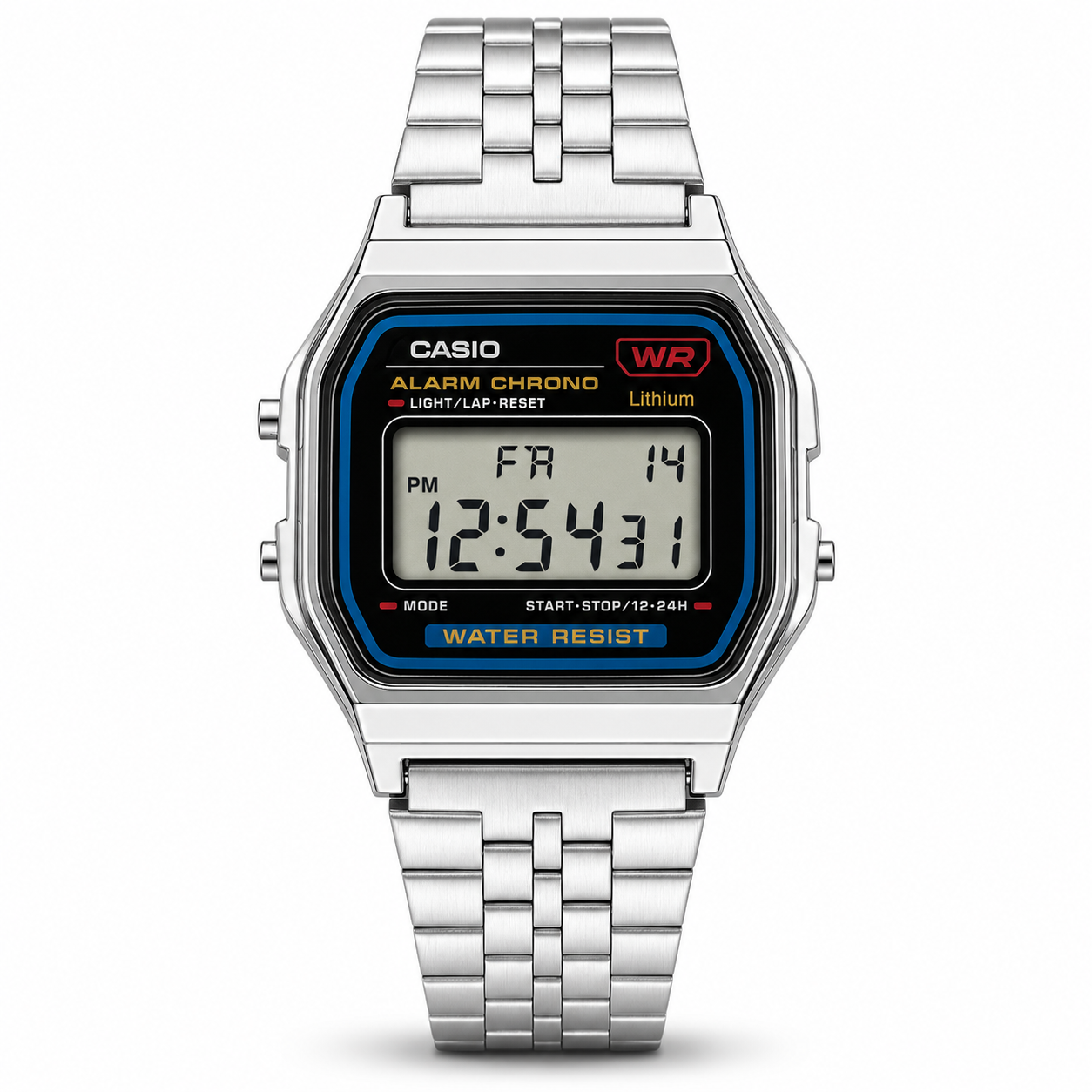 Casio A159W Silver Digital Watch - Japan Classic