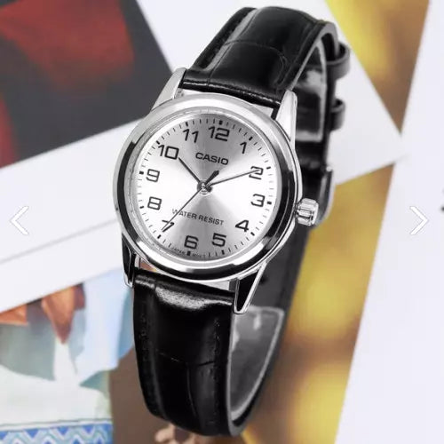 Casio LTP-V001L-7B Women Leather Band Watch