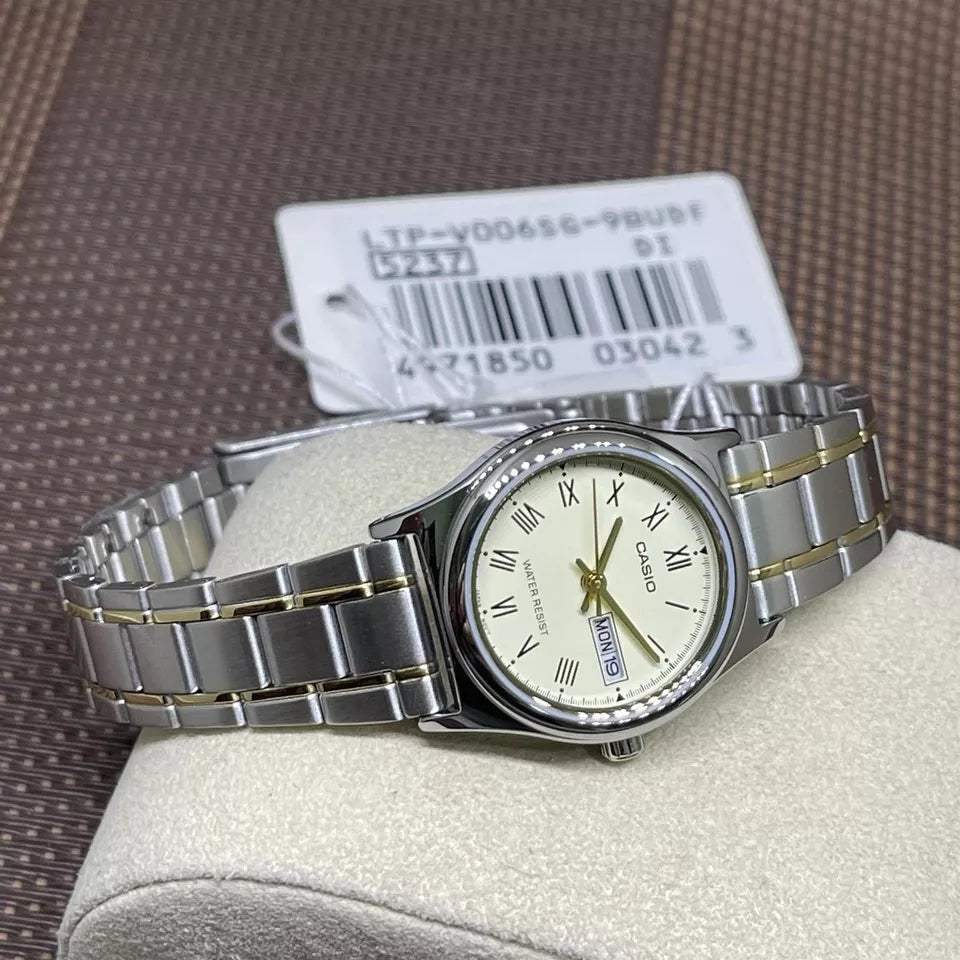 Casio LTP-V006SG-9B Women Day-Date Watch