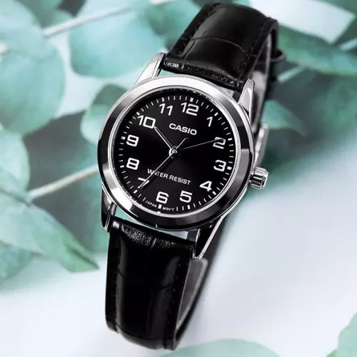 Casio LTP-V001L-1B Women Leather Band Watch