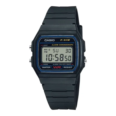 Casio F-91W Classic Digital Watch - The Legendary Retro Black