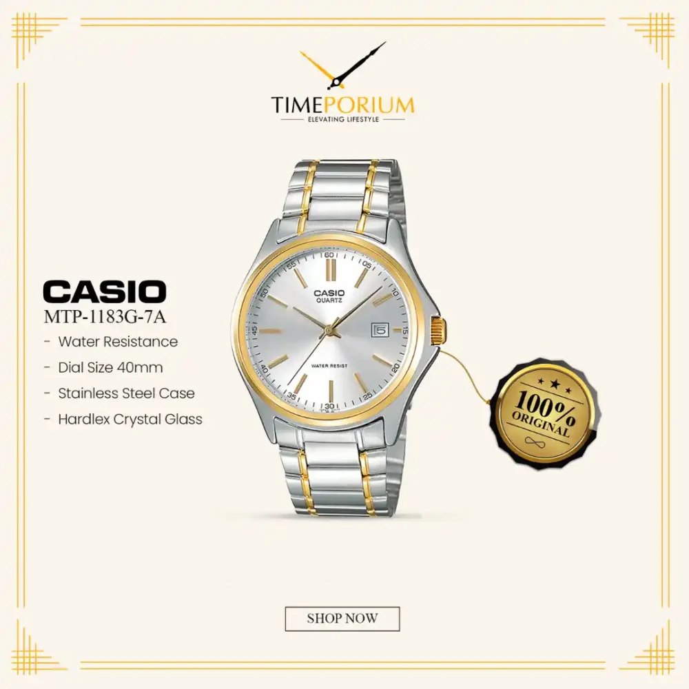 Casio MTP-1183G-7A Men Two-Tone Watch