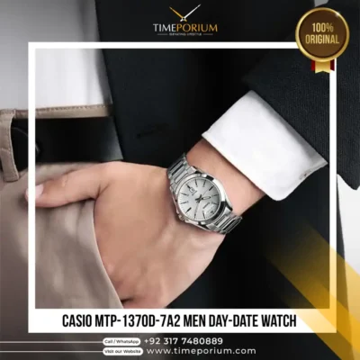 Casio MTP-1370D-7A2 Men Day-Date Watch