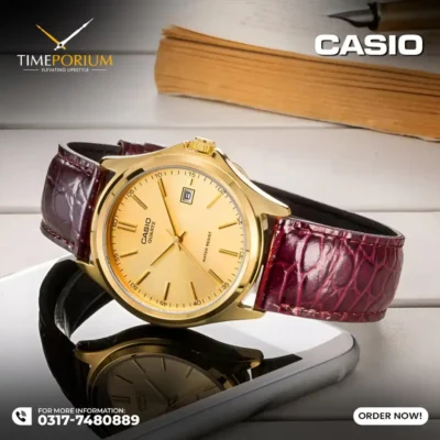 Casio MTP-1183Q-9A Men Leather Band Watch