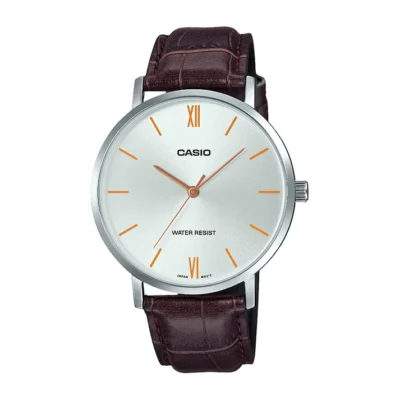 Casio MTP-VT01L-7B2 Men Leather Band Watch