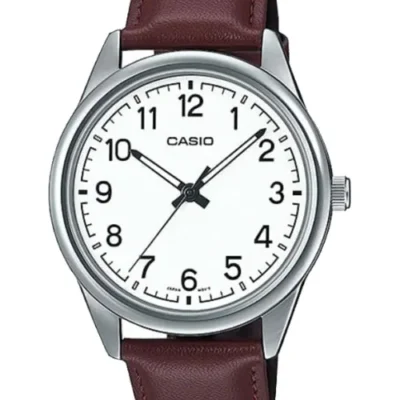 Casio MTP-V005L-7B4 Men Leather Band Watch