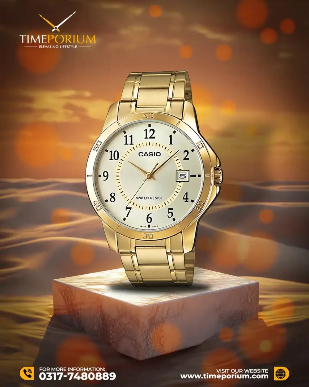 Casio MTP-V001G-9B Men Analog Watch