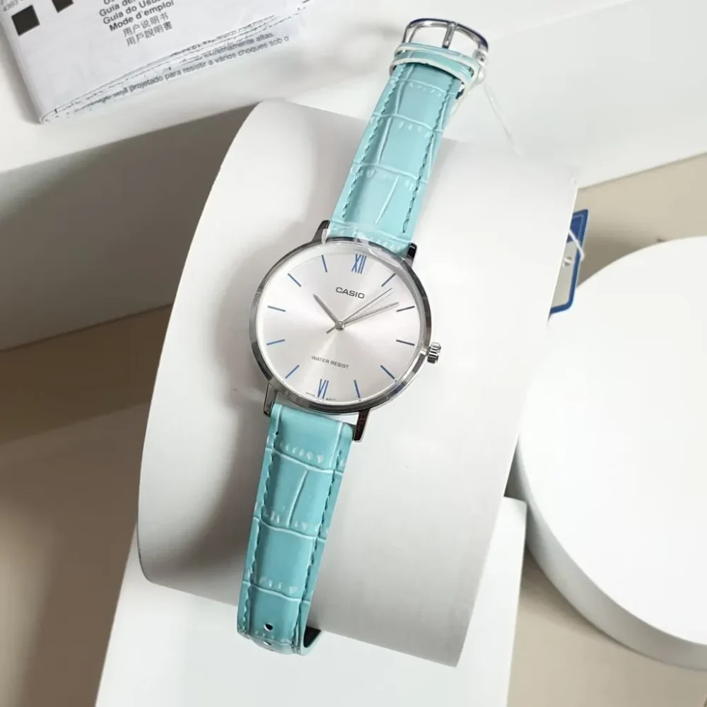 Casio LTP-VT01L-7B3 Women Leather Band Watch