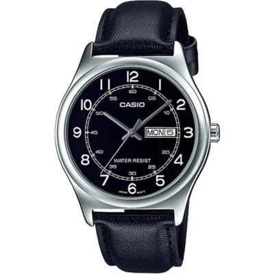 Casio MTP-V006L-1B2 Men Leather Band Watch