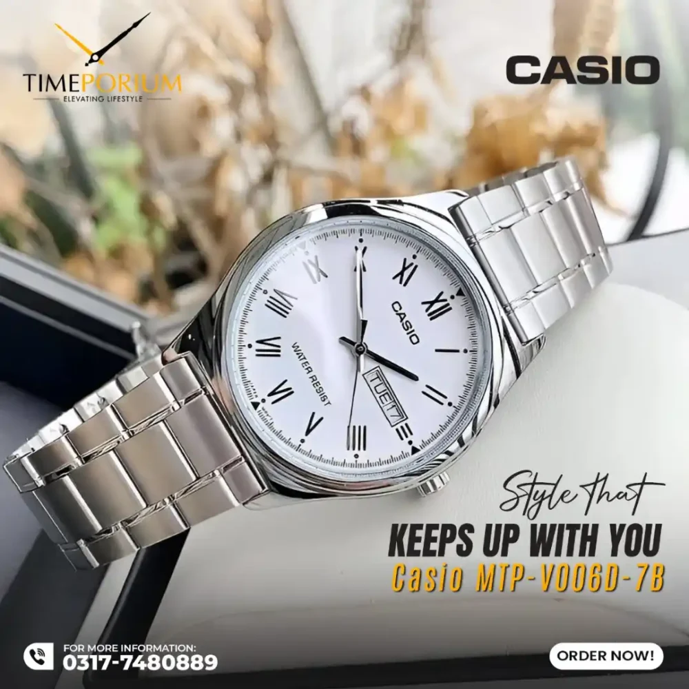 Casio MTP-V006D-7B Men Day-Date Watch