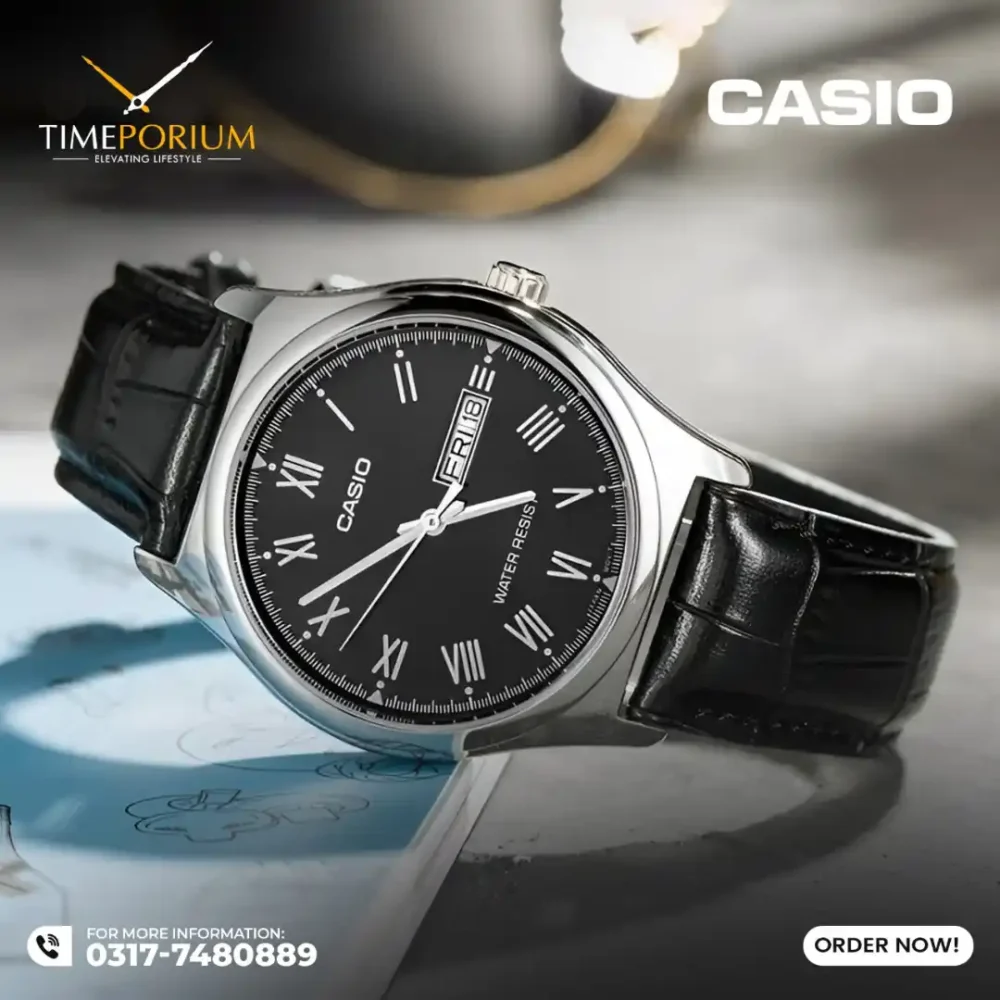 Casio MTP-V006L-1B Men Day-Date Watch