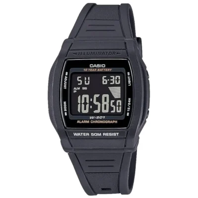 Casio W-201-1B Men Digital Watch