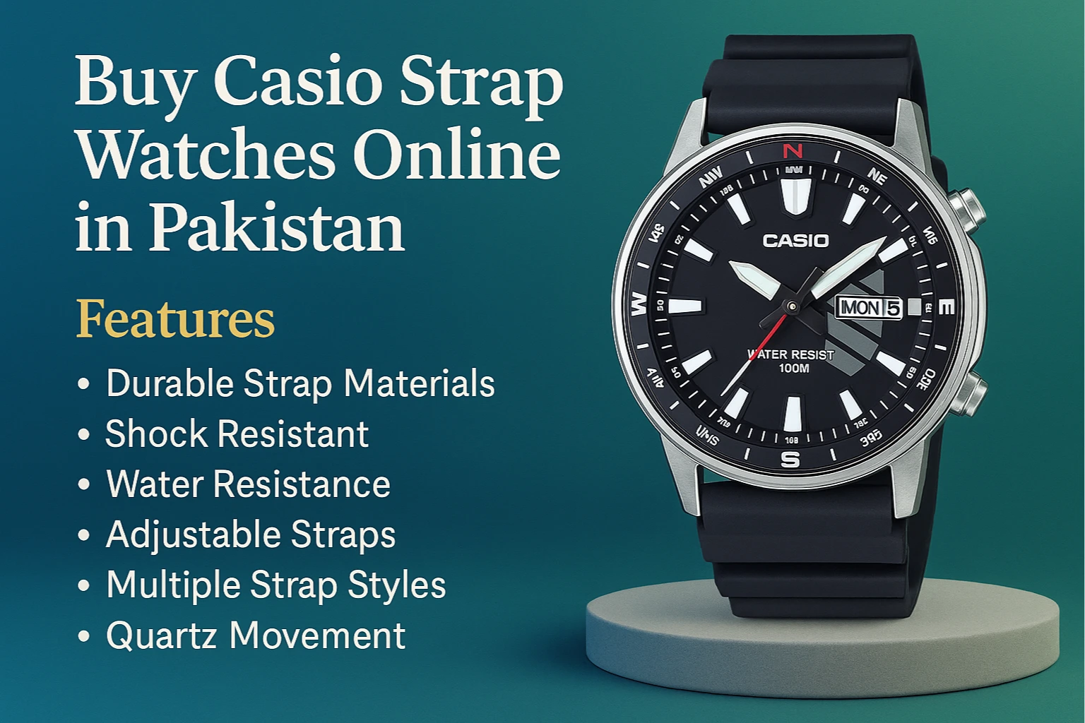 Buy Casio Strap Watches Online in Pakistan