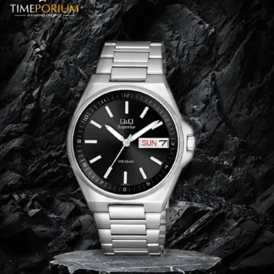 Q&Q S396J202Y Superior Day-Date Men's Watch