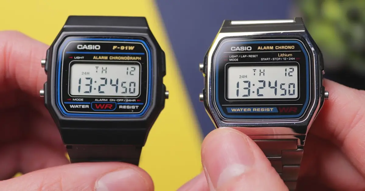 Casio A159W vs. F-91W-1D