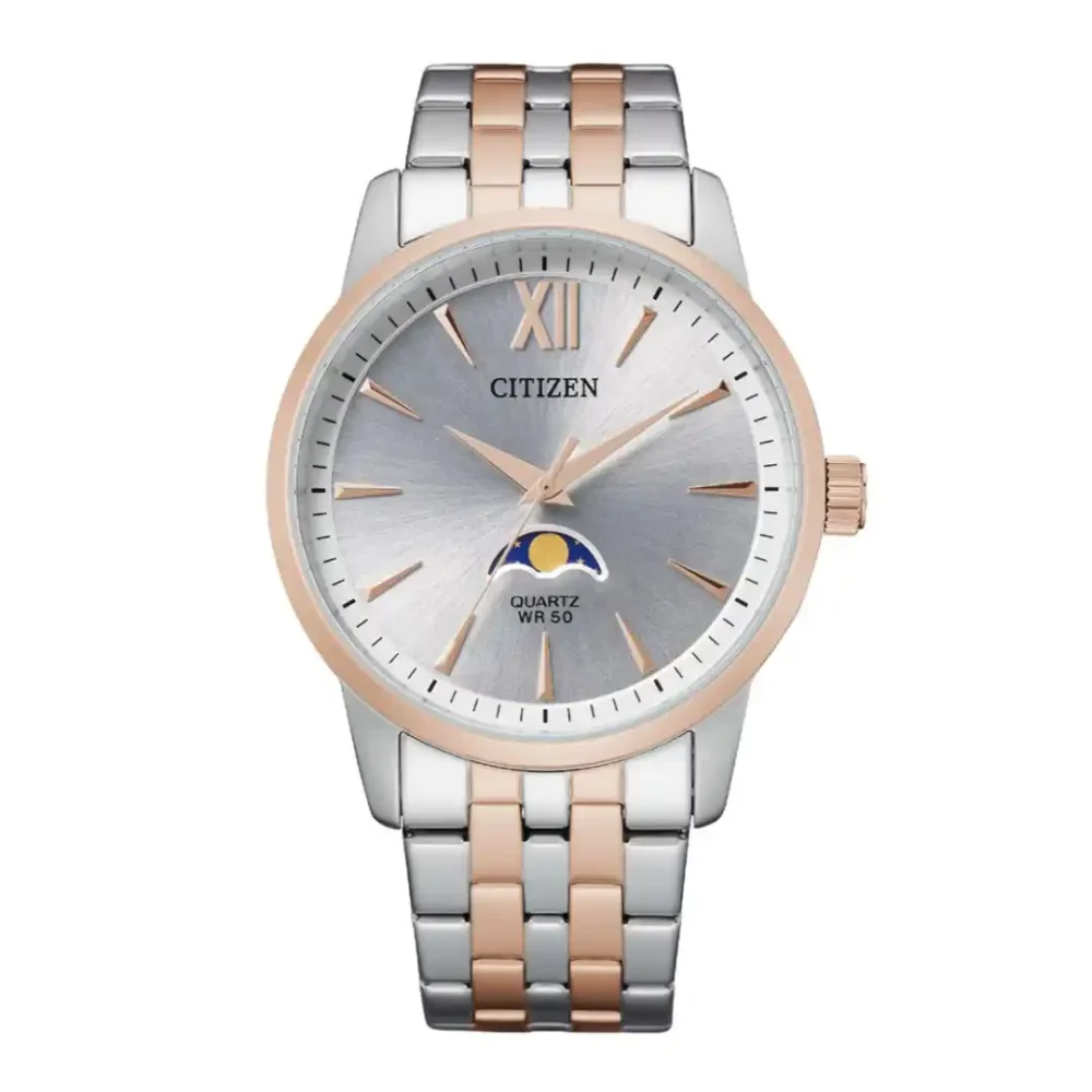 Citizen AK5006-58A Men's Watch Two-Tone Moonphase Display