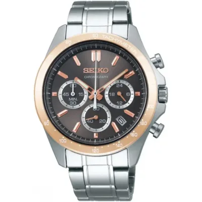 Stylish Seiko SBTR026 chronograph watch for men.
