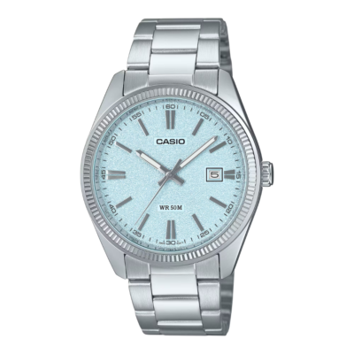 Casio MTP-1302DA-2A2 Men's Watch - Tiffany Blue Turquoise Dial - Stainless Steel