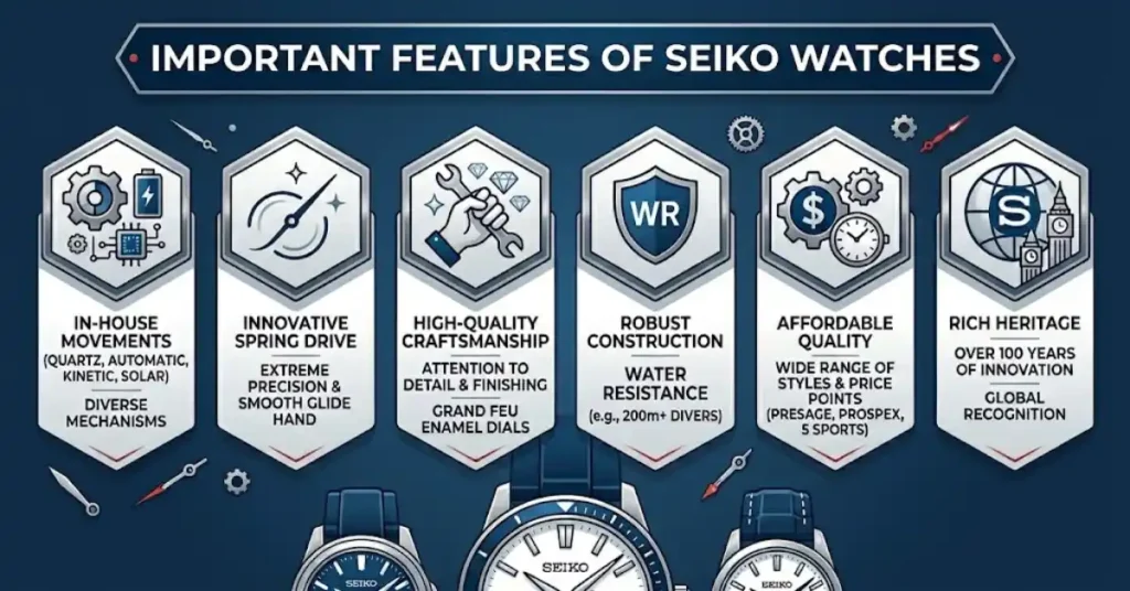 Features of Seiko Watches