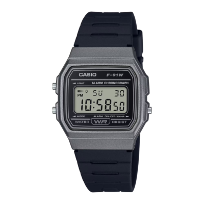 Casio F-91WM-1B "Gunmetal" Metallic Digital Watch