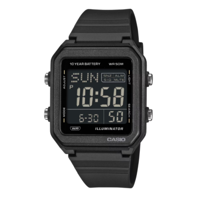 Casio W-221H-1B Digital Watch | 10-Year Battery & 50m Water Resistance