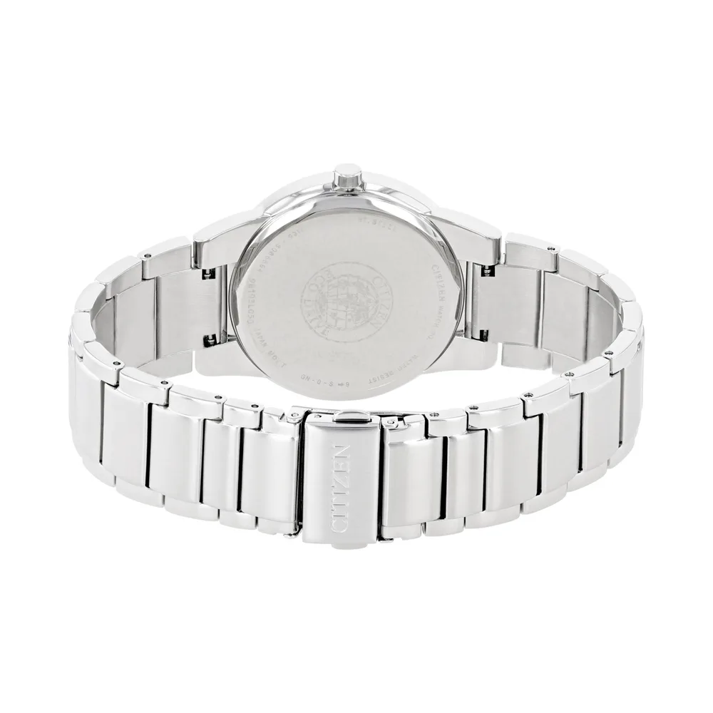 Citizen Eco-Drive Axiom AU1060-51E Men's Watch - Black Dial & Silver Steel - Image 2