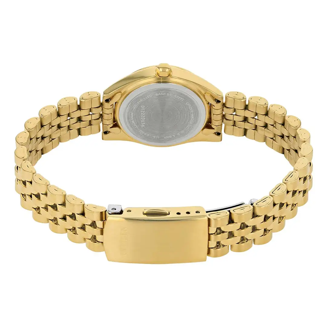 Citizen EU6062-50P Ladies Watch - Gold Tone Stainless Steel - Champagne Dial - Image 3