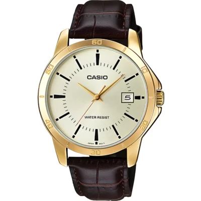 Casio MTP-V004GL-9A Men Leather Band Watch