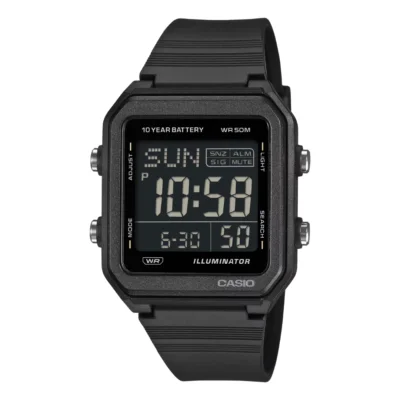 Casio W-221H-1B Digital Watch | 10-Year Battery & 50m Water Resistance